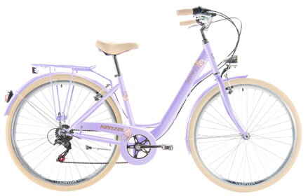 bicykel KENZEL SIGNORA ROYAL 6SPD perleť milka / béžová