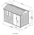 HECHT 6x10 NORD - záhradný domček