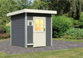 fínska sauna KARIBU TORGE (91458) terragrau LG4013