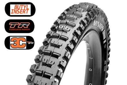 Plášť MAXXIS Minion DHR II 27.5 x 2.40 WT kevlar DH TR 3C Maxx Grip