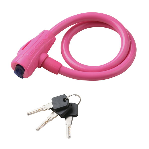 Zámok na bicykel Extend COMPANION 12*650mm, pink