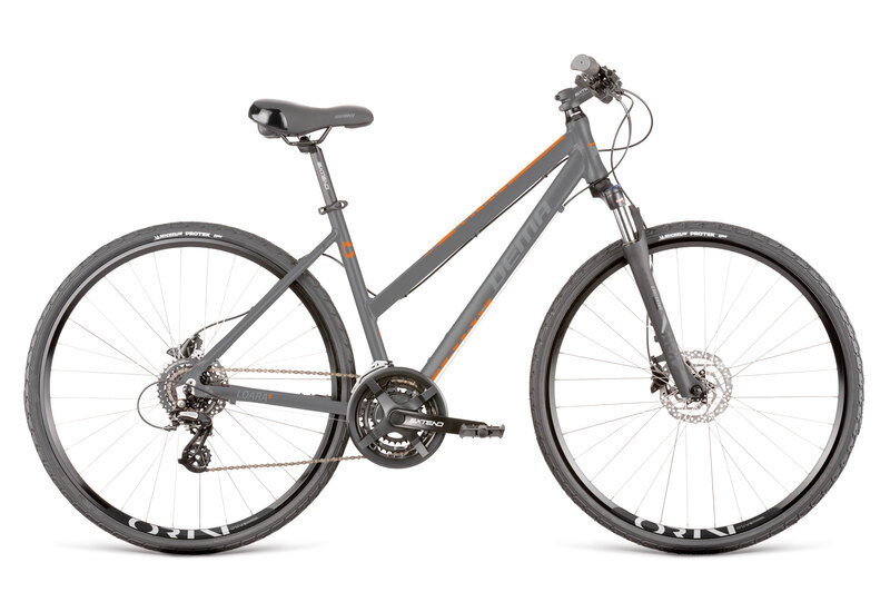 DEMA bicykel Dema LOARA 5 grey-orange S/17'