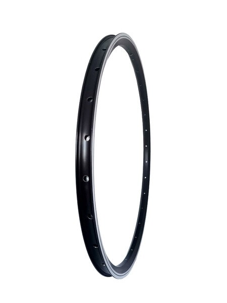 RAFIKY-SC J20CR 16"(ETRTO 305) Anodized BLK, AV valve hole, 20H, V-brake